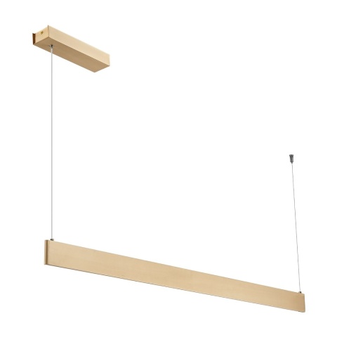 Lampa wisząca LINEA - zwis 36W LED 3000-4000-5700K złota 120 cm Milagro