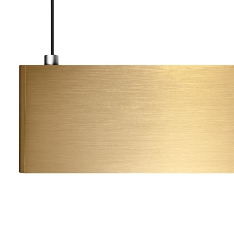 Lampa wisząca LINEA - zwis 36W LED 3000-4000-5700K złota 120 cm Milagro
