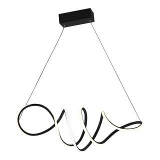 Lampa wisząca LOCA - zwis 56W LED 4000K czarna 70 cm Milagro