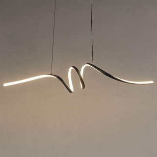 Lampa wisząca LED LOOP 28W 4000K czarny MiLAGRO