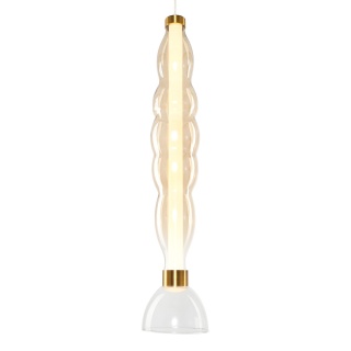 Lampa wisząca LUCCO amber - zwis 18W LED 3000K bursztynowa 15 cm Milagro