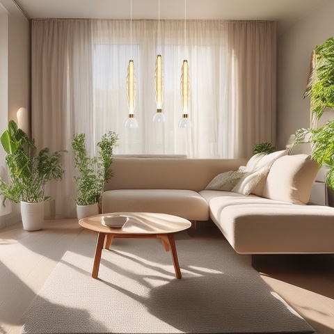 Lampa wisząca LUCCO amber - zwis 18W LED 3000K bursztynowa 15 cm Milagro