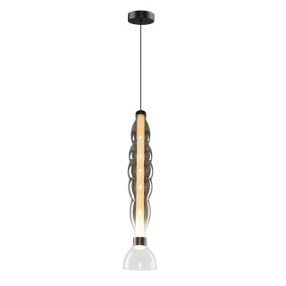 Lampa wisząca LUCCO smoked - zwis 18W LED 3000K dymiona 15 cm Milagro