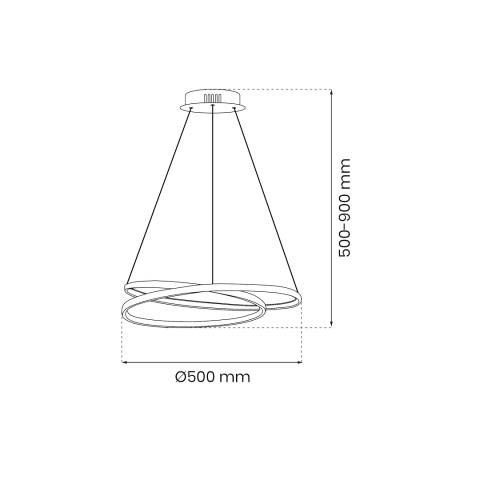 Lampa wisząca LED LUCERO 48W 4000K chrom – ML7949