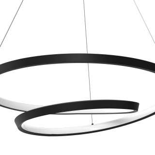 Lampa wisząca LED LUCERO 48W 4000K czarny MiLAGRO