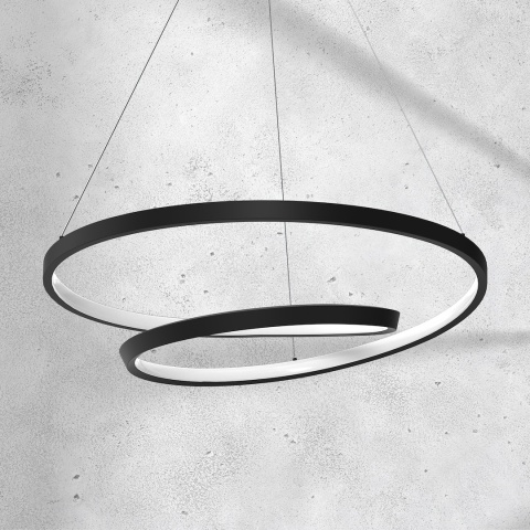 Lampa wisząca LED LUCERO 48W 4000K czarny – ML7948