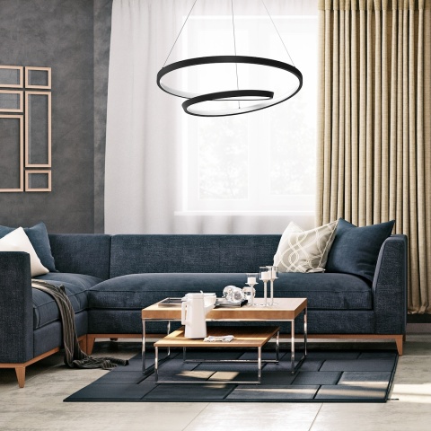 Lampa wisząca LED LUCERO 48W 4000K czarny – ML7948