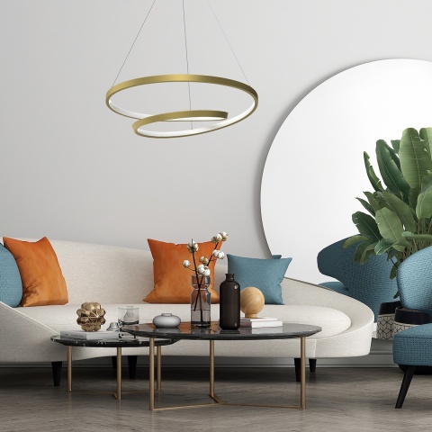 Lampa wisząca LED LUCERO 48W 4000K złoty – ML7950