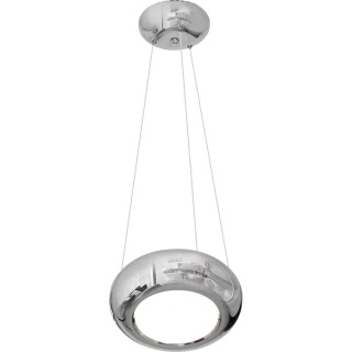Lampa wisząca MERCURIO - zwis 12W LED 4000K chromowana 28 cm Milagro