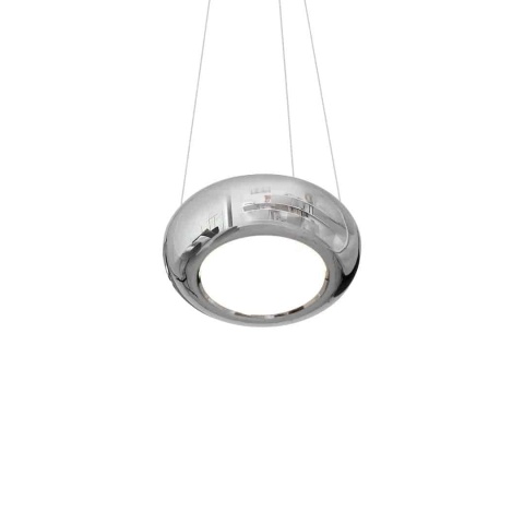 Lampa wisząca MERCURIO - zwis 12W LED 4000K chromowana 28 cm Milagro