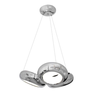 Lampa wisząca MERCURIO - zwis 36W LED 4000K chromowana 56 cm Milagro
