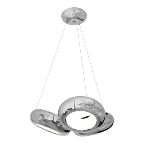 Lampa wisząca MERCURIO - zwis 36W LED 4000K chromowana 56 cm Milagro