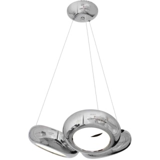 Lampa wisząca MERCURIO - zwis 36W LED 4000K chromowana 56 cm Milagro