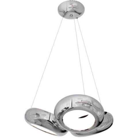 Lampa wisząca MERCURIO - zwis 36W LED 4000K chromowana 56 cm Milagro