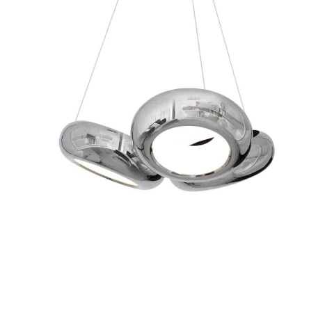 Lampa wisząca MERCURIO - zwis 36W LED 4000K chromowana 56 cm Milagro