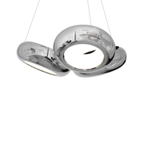 Lampa wisząca MERCURIO - zwis 36W LED 4000K chromowana 56 cm Milagro
