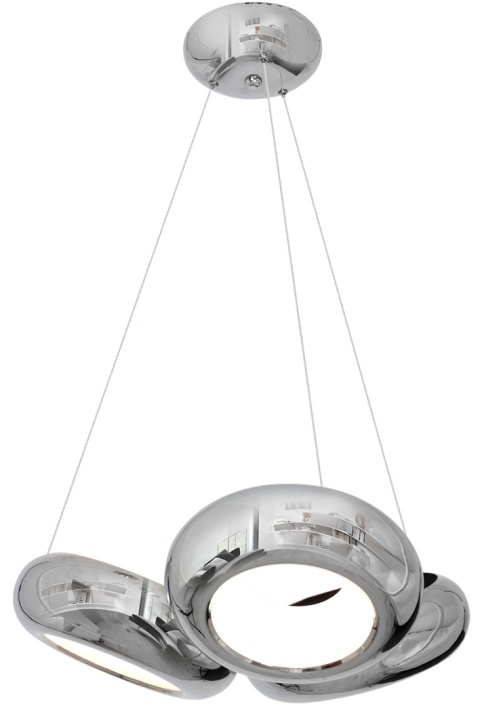 Lampa wisząca MERCURIO - zwis 36W LED 4000K chromowana 56 cm Milagro