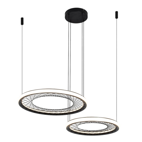 Lampa wisząca NEST 61 - zwis 77W LED 4000K czarna 87 cm Milagro