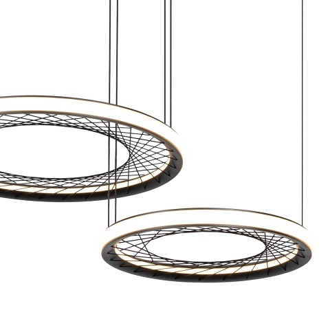 Lampa wisząca NEST 61 - zwis 77W LED 4000K czarna 87 cm Milagro