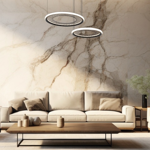 Lampa wisząca NEST 61 - zwis 77W LED 4000K czarna 87 cm Milagro