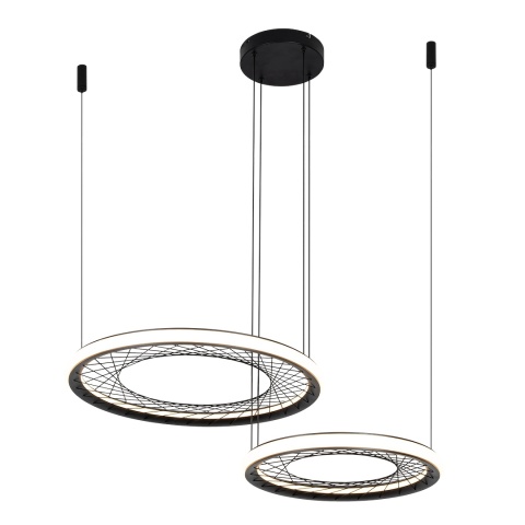 Lampa wisząca NEST 61 - zwis 77W LED 4000K czarna 87 cm Milagro