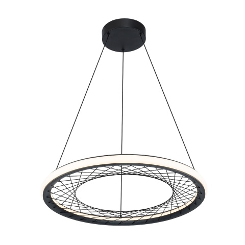 Lampa wisząca NEST śr. - zwis 43W LED 4000K czarna 61 cm Milagro