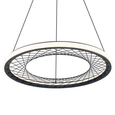 Lampa wisząca NEST śr. - zwis 43W LED 4000K czarna 61 cm Milagro