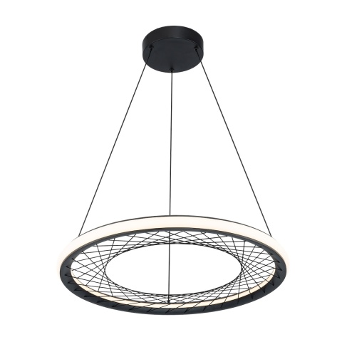 Lampa wisząca NEST śr. - zwis 43W LED 4000K czarna 61 cm Milagro