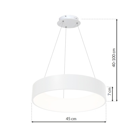 Lampa wisząca LED OHIO 40W CCT biały – ML6357