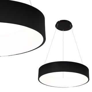 Lampa wisząca LED OHIO 40W CCT czarny MiLAGRO
