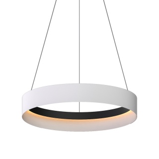 Lampa wisząca ORBITA - zwis 52W LED 4000K biało-czarna 60 cm Milagro