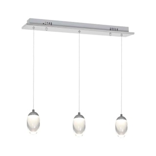 Lampa wisząca OVO - zwis 15W LED 4000K chromowana 50 cm Milagro