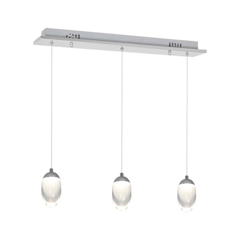Lampa wisząca OVO - zwis 15W LED 4000K chromowana 50 cm Milagro