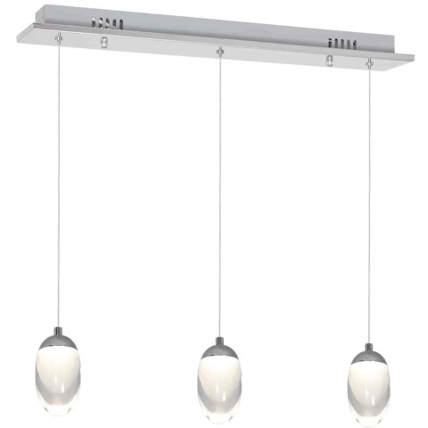Lampa wisząca OVO - zwis 15W LED 4000K chromowana 50 cm Milagro