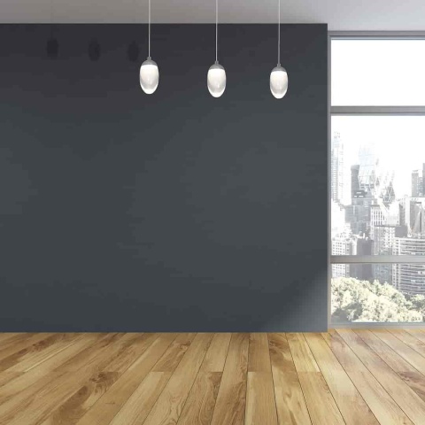 Lampa wisząca OVO - zwis 15W LED 4000K chromowana 50 cm Milagro