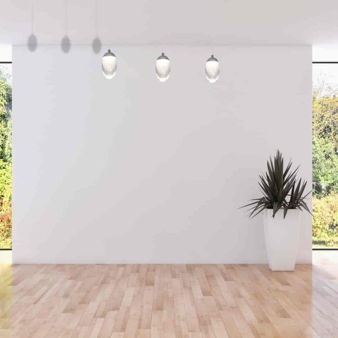 Lampa wisząca OVO - zwis 15W LED 4000K chromowana 50 cm Milagro