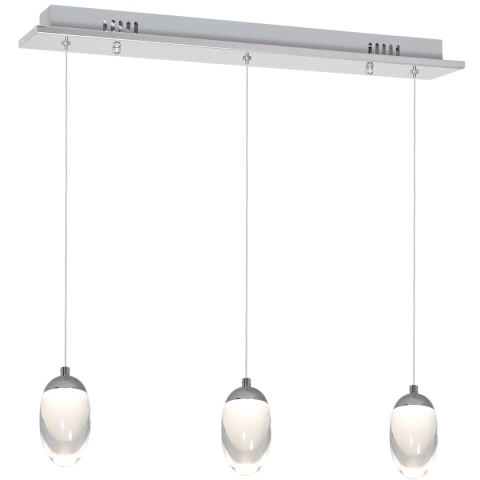 Lampa wisząca OVO - zwis 15W LED 4000K chromowana 50 cm Milagro