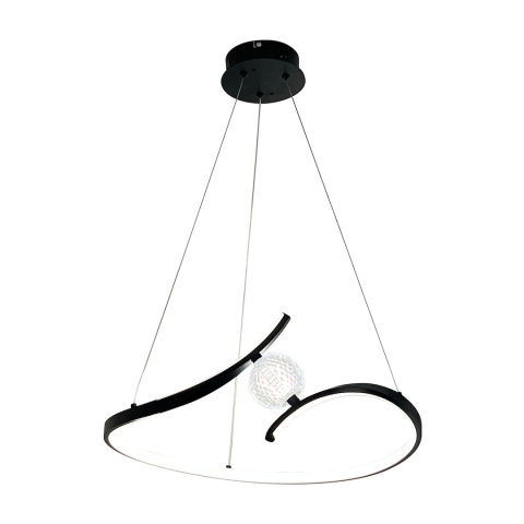 Lampa wisząca LED PERLA 34W 4000K czarny – ML1177
