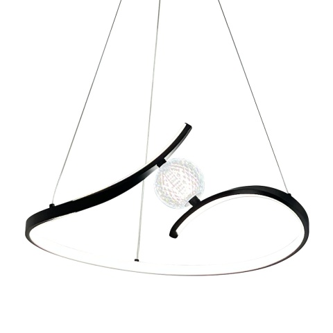 Lampa wisząca LED PERLA 34W 4000K czarny – ML1177