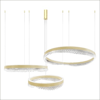Lampa wisząca LED PRECIOSA 158W 4000K złoty MiLAGRO