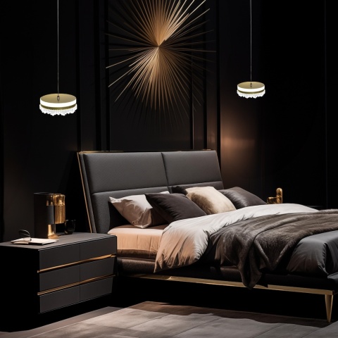 Lampa wisząca LED PRECIOSA 25W 4000K złoty – ML0998