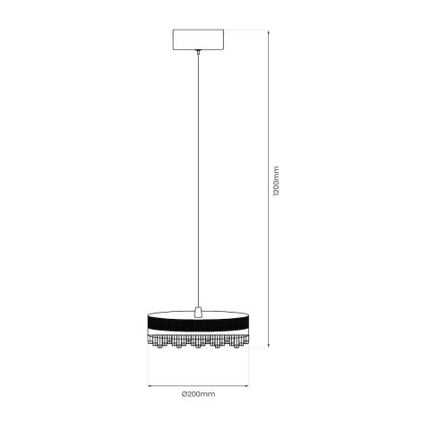 Lampa wisząca LED PRECIOSA 25W 4000K złoty – ML0998