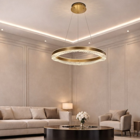 Lampa wisząca LED PRECIOSA 52W 4000K złoty – ML0999