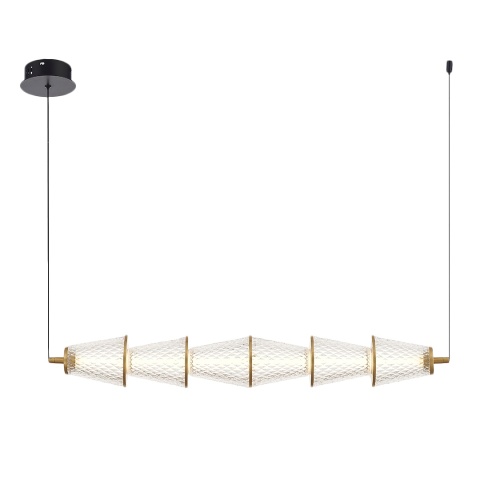 Lampa wisząca LED SANSA 11W 4000K czarny/mosiądz – ML1821