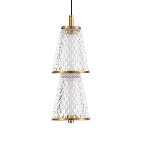 Lampa wisząca SANSA - zwis 5W LED 4000K czarno-mosiężna 10 cm Milagro