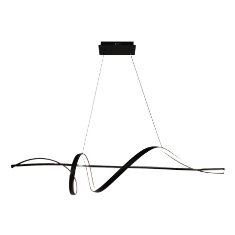 Lampa wisząca SASH - zwis 36W LED 4000K czarna 120 cm Milagro
