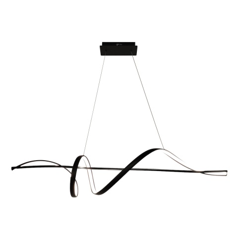 Lampa wisząca SASH - zwis 36W LED 4000K czarna 120 cm Milagro