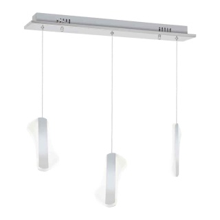 Lampa wisząca Sash 3x8W - zwis 24W LED 4000K biała 50 cm Milagro