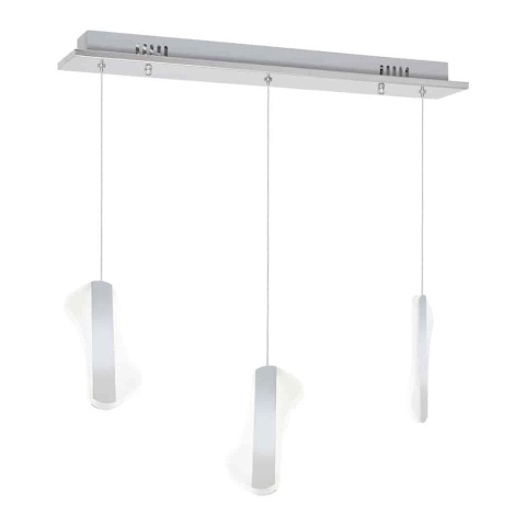Lampa wisząca Sash 3x8W - zwis 24W LED 4000K biała 50 cm Milagro