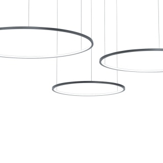 Lampa wisząca Saturno - zwis 100W LED 4000K czarna 180 cm Milagro
